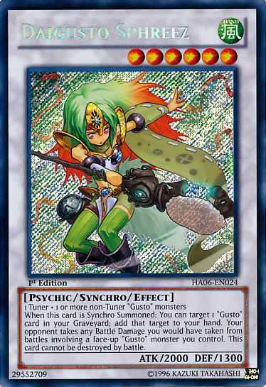 Daigusto Sphreez [HA06-EN024] Secret Rare | Odin's Place