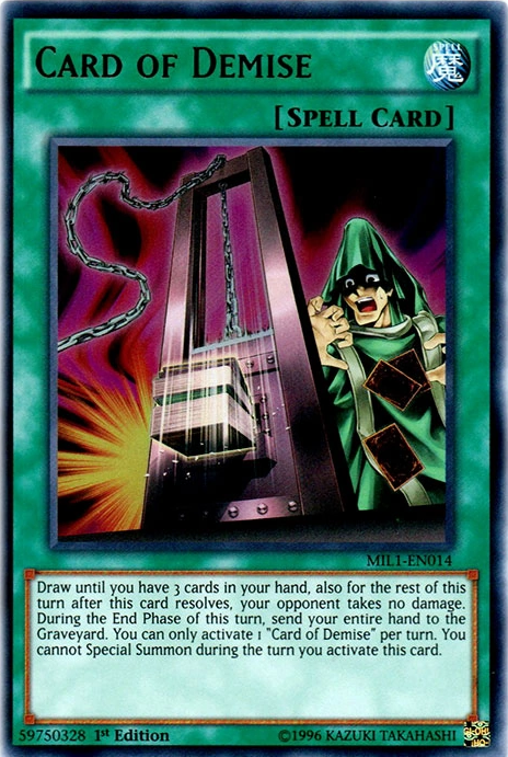 Card of Demise [MIL1-EN014] Ultra Rare | Odin's Place