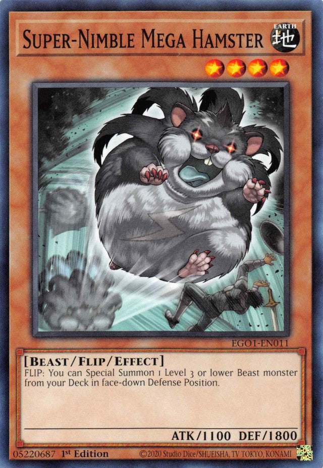 Super-Nimble Mega Hamster [EGO1-EN011] Common | Odin's Place
