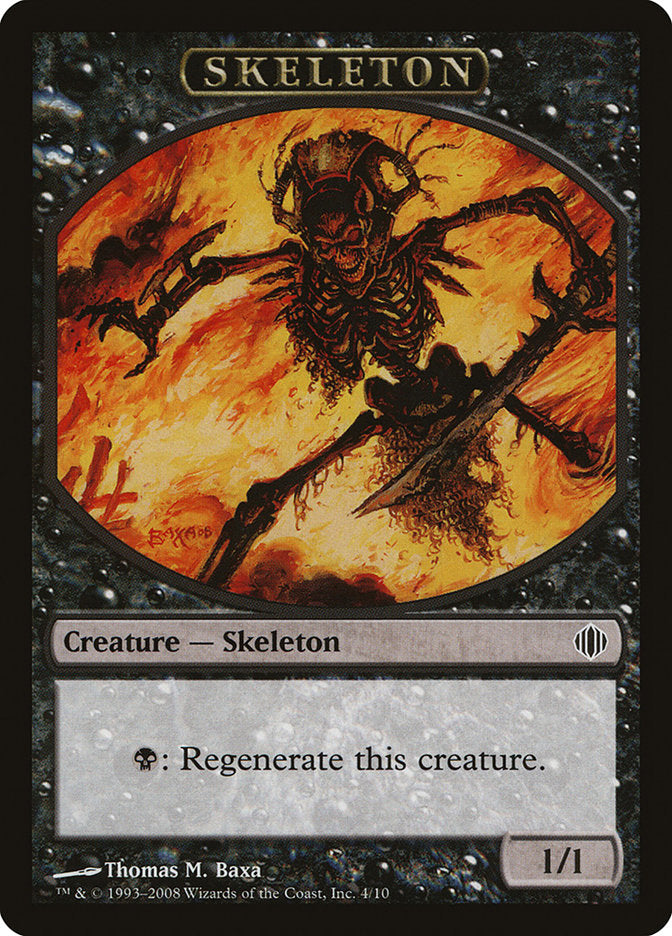 Skeleton Token (4) [Shards of Alara Tokens] | Odin's Place