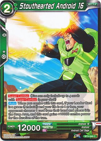 Stouthearted Android 16 (BT3-068) [Cross Worlds] | Odin's Place