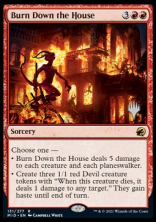 Burn Down the House (Promo Pack) [Innistrad: Midnight Hunt Promos] | Odin's Place