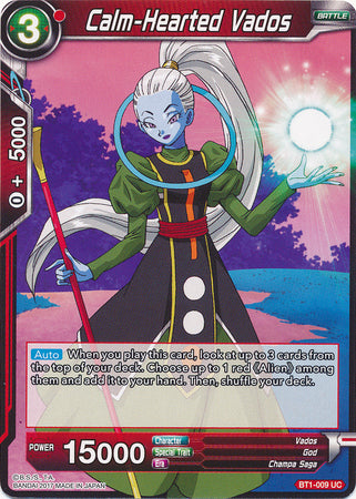 Calm-Hearted Vados (BT1-009) [Galactic Battle] | Odin's Place