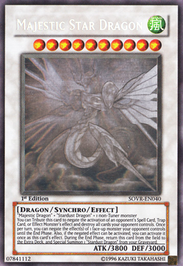 Majestic Star Dragon [SOVR-EN040] Ghost Rare | Odin's Place