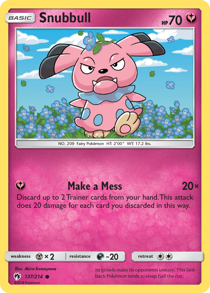 Snubbull (137/214) [Sun & Moon: Lost Thunder] | Odin's Place