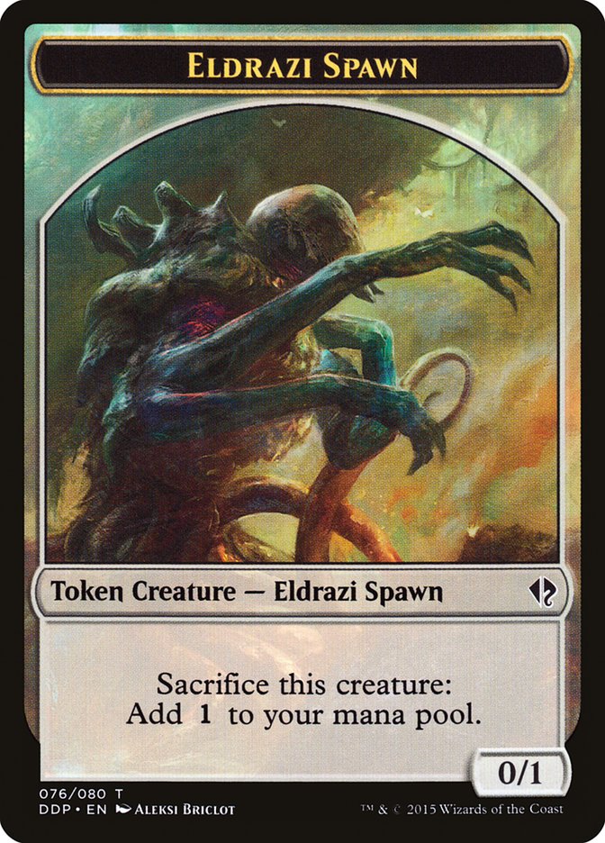 Eldrazi Spawn Token (076/080) [Duel Decks: Zendikar vs. Eldrazi] | Odin's Place