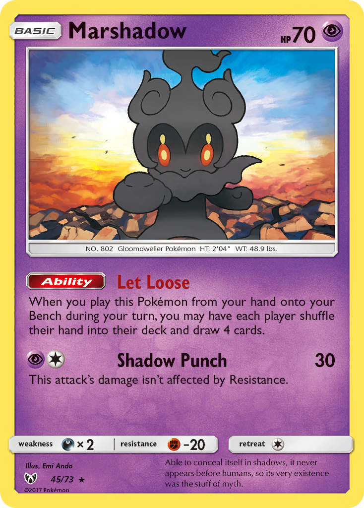 Marshadow (45/73) [Sun & Moon: Shining Legends] | Odin's Place