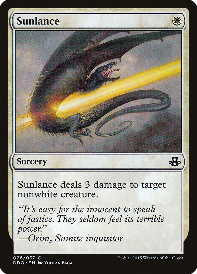 Sunlance (26) [Duel Decks: Elspeth vs. Kiora] | Odin's Place