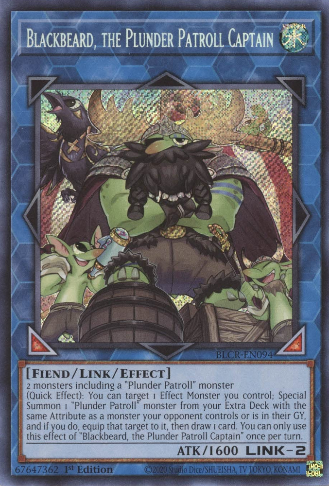 Blackbeard, the Plunder Patroll Captain [BLCR-EN094] Secret Rare | Odin's Place