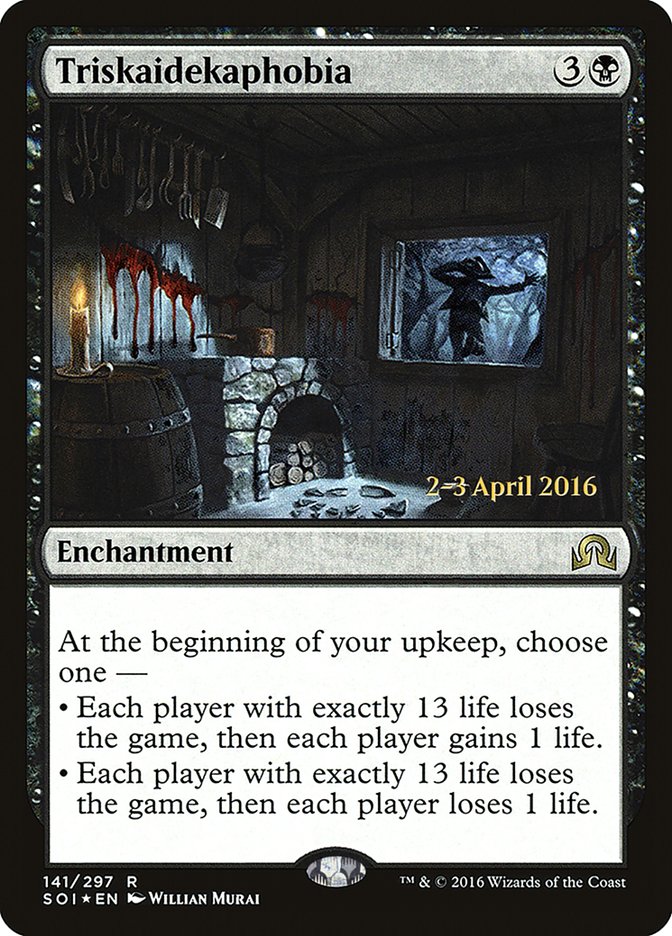 Triskaidekaphobia (141) [Shadows over Innistrad Prerelease Promos] | Odin's Place