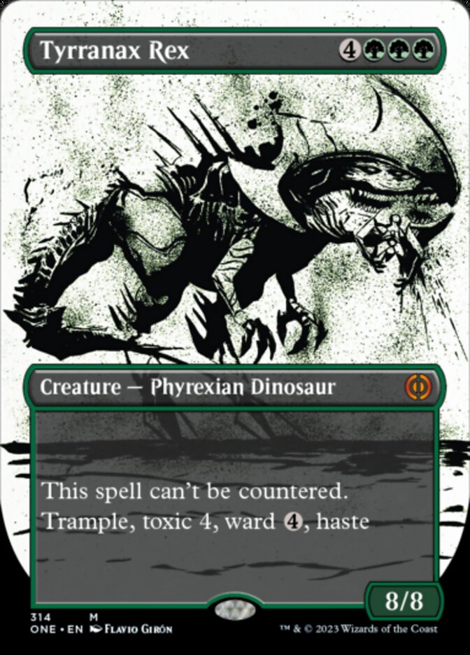 Tyrranax Rex (Borderless Ichor) [Phyrexia: All Will Be One] | Odin's Place
