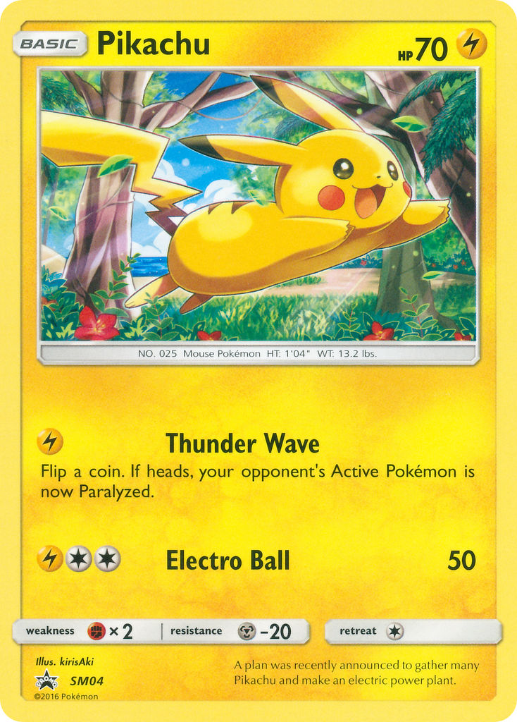 Pikachu (SM04) (Target Non Holo) [Sun & Moon: Black Star Promos] | Odin's Place