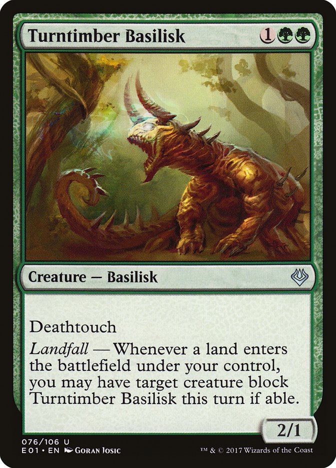 Turntimber Basilisk (76) [Archenemy: Nicol Bolas] | Odin's Place
