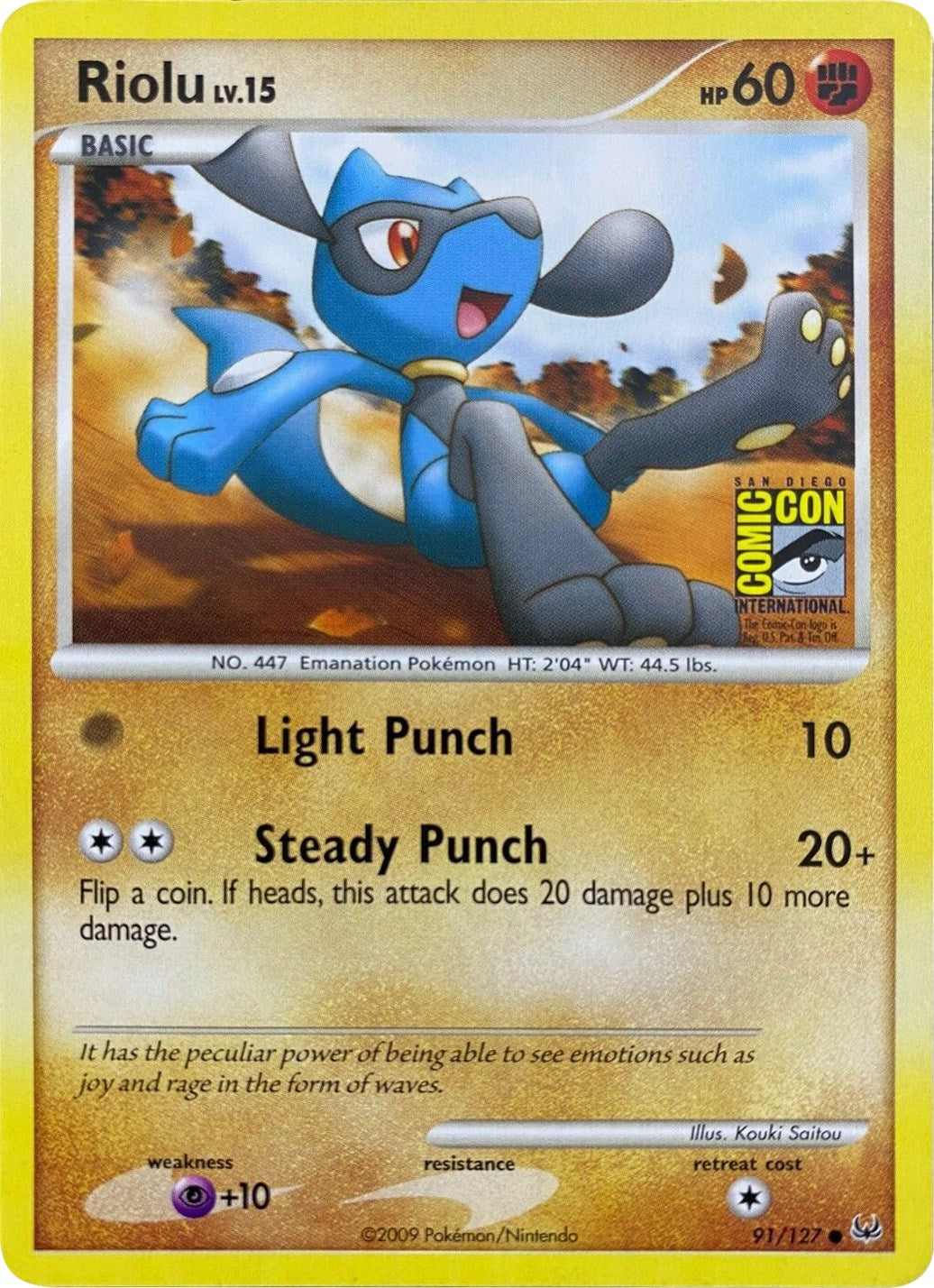 Riolu (91/127) (SDCC 2009) [Platinum: Base Set] | Odin's Place