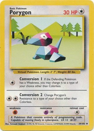 Porygon (39/102) [Base Set Unlimited] | Odin's Place