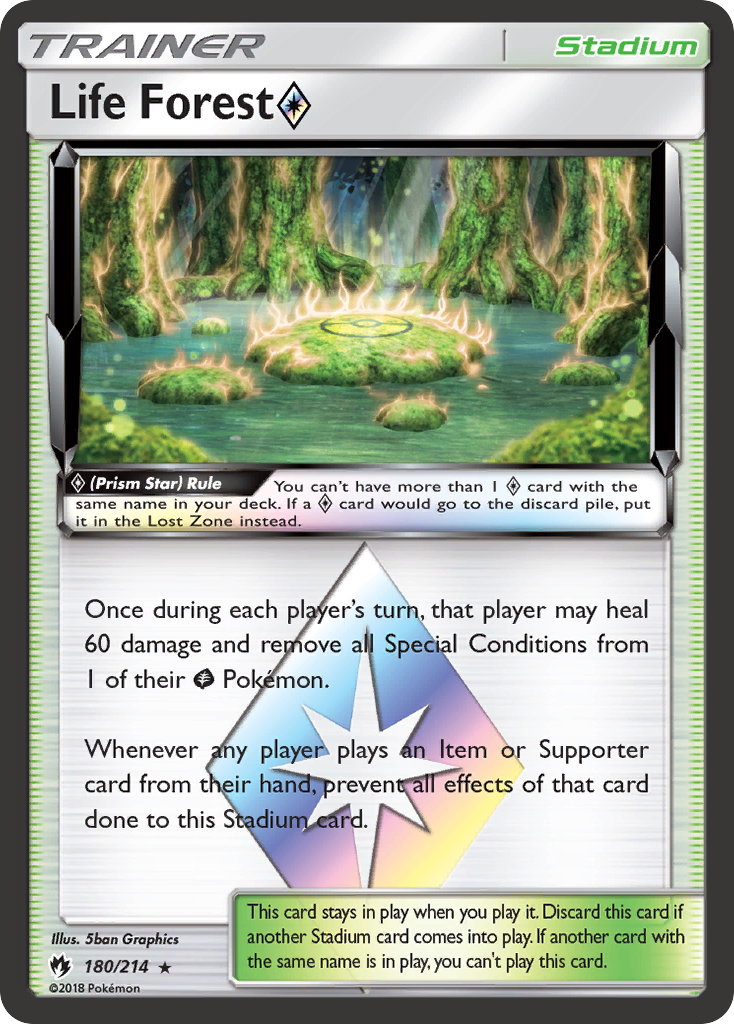 Life Forest (180/214) (Prism Star) [Sun & Moon: Lost Thunder] | Odin's Place