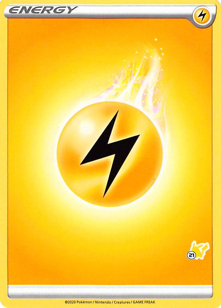Lightning Energy (Pikachu Stamp #21) [Battle Academy 2022] | Odin's Place