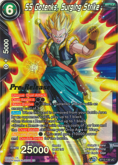 SS Gotenks, Surging Strike (BT13-133) [Supreme Rivalry Prerelease Promos] | Odin's Place