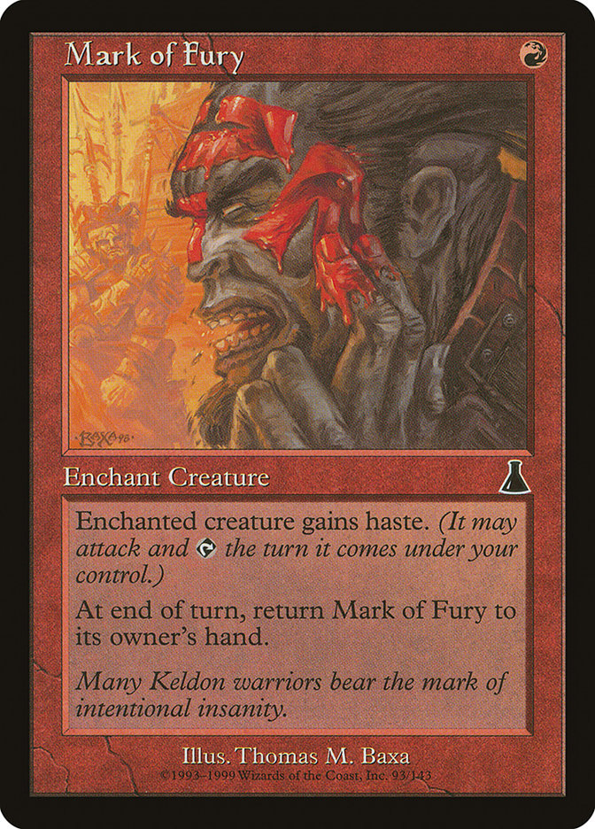 Mark of Fury (93) [Urza's Destiny] | Odin's Place
