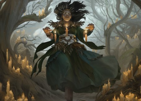 Candlegrove Witch 1 Art Card [Innistrad: Midnight Hunt Art Series] | Odin's Place