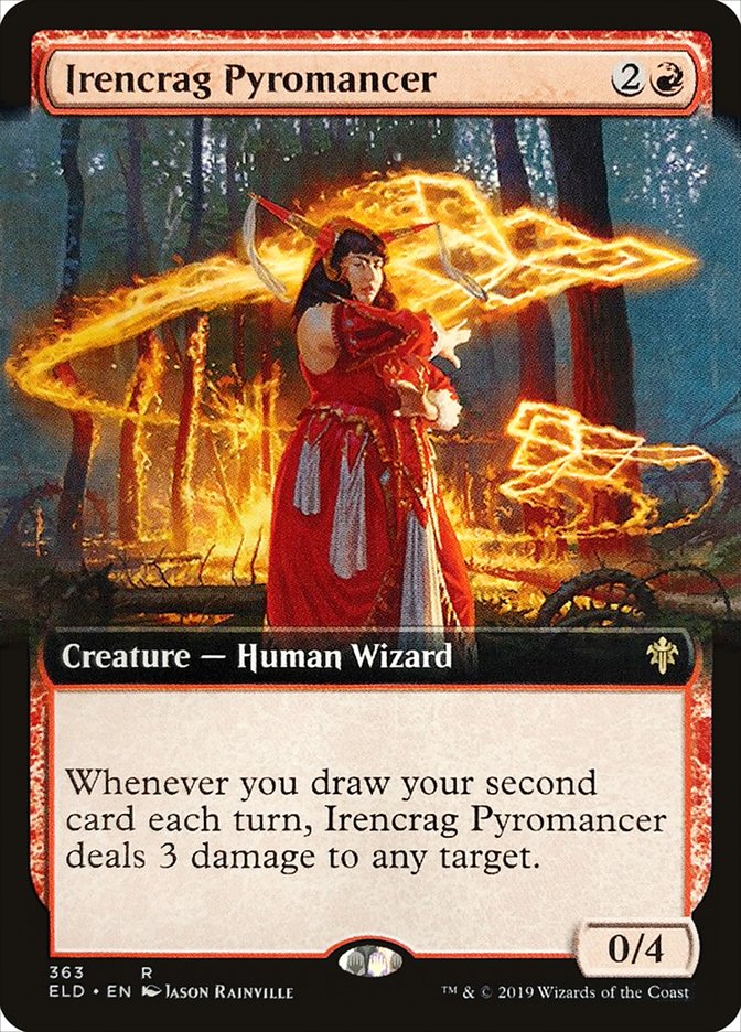 Irencrag Pyromancer (Extended Art) [Throne of Eldraine] | Odin's Place