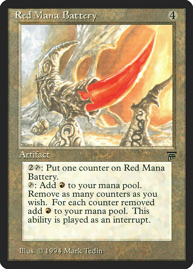 Red Mana Battery (291) [Legends] | Odin's Place