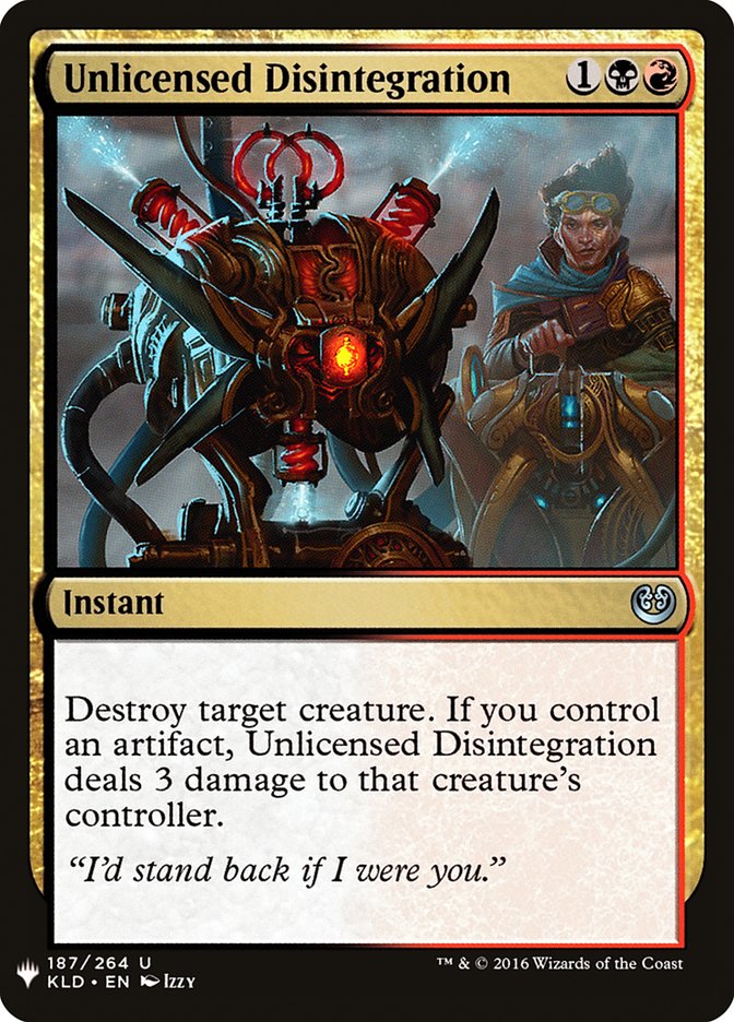 Unlicensed Disintegration [Mystery Booster] | Odin's Place