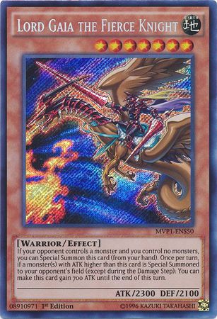 Lord Gaia the Fierce Knight [MVP1-ENS50] Secret Rare | Odin's Place
