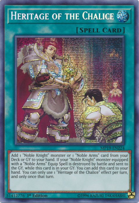 Heritage of the Chalice [MP19-EN224] Prismatic Secret Rare | Odin's Place