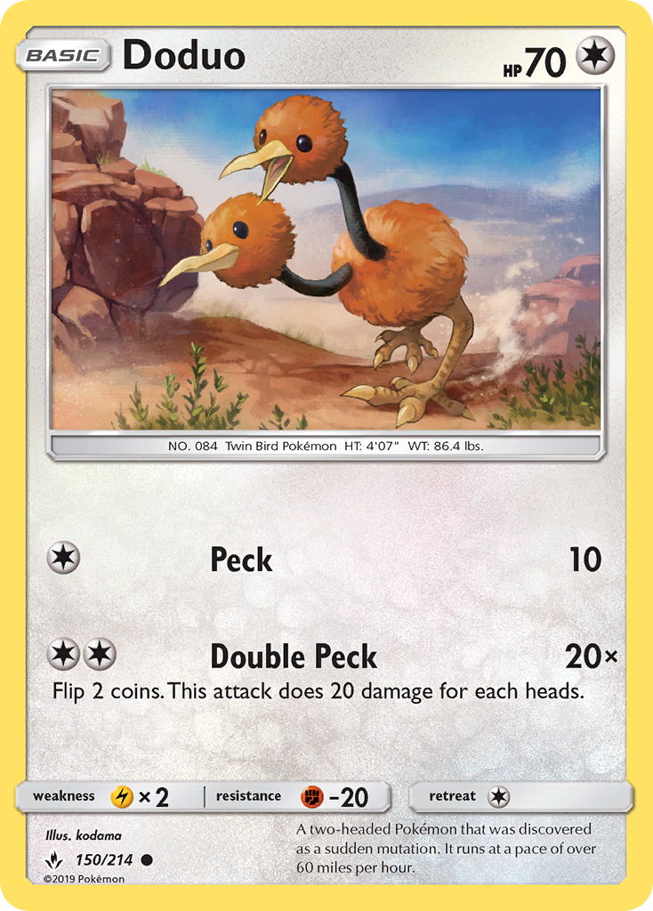 Doduo (150/214) [Sun & Moon: Unbroken Bonds] | Odin's Place