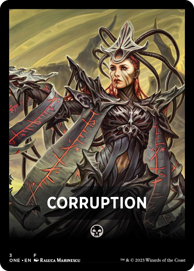 Corruption Theme Card [Phyrexia: All Will Be One Tokens] | Odin's Place