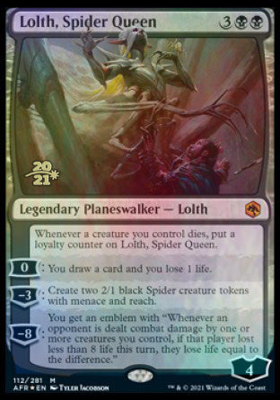 Lolth, Spider Queen [Dungeons & Dragons: Adventures in the Forgotten Realms Prerelease Promos] | Odin's Place