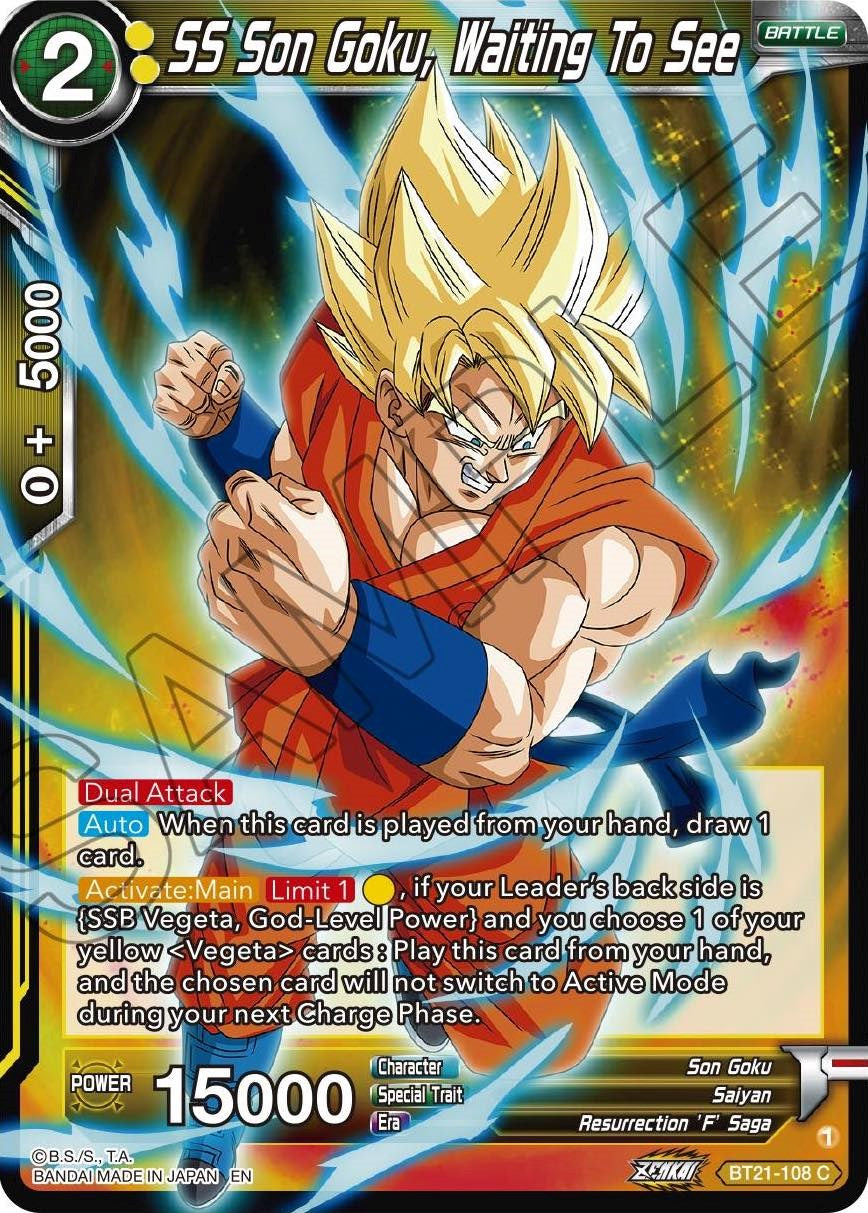 SS Son Goku, Waiting To See (BT21-108) [Wild Resurgence] | Odin's Place
