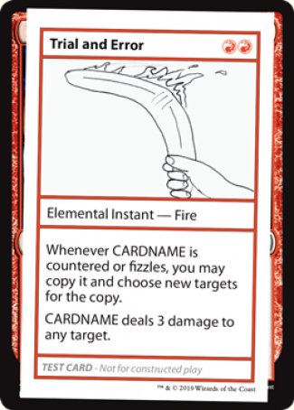 Trial and Error (2021 Edition) [Mystery Booster Playtest Cards] | Odin's Place