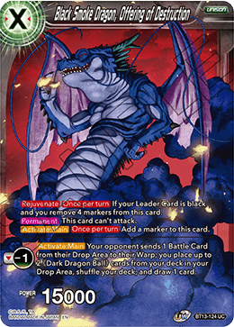 Black Smoke Dragon, Offering of Destruction (Uncommon) (BT13-124) [Supreme Rivalry] | Odin's Place