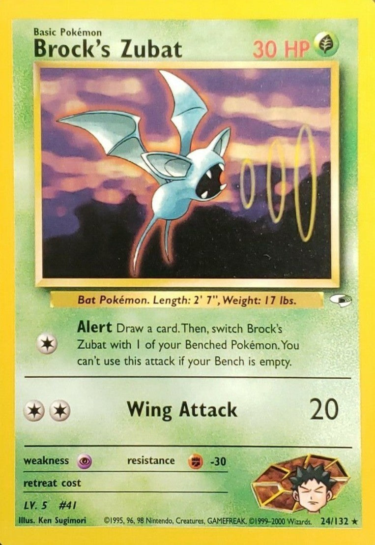 Brock's Zubat (24/132) [Gym Heroes Unlimited] | Odin's Place