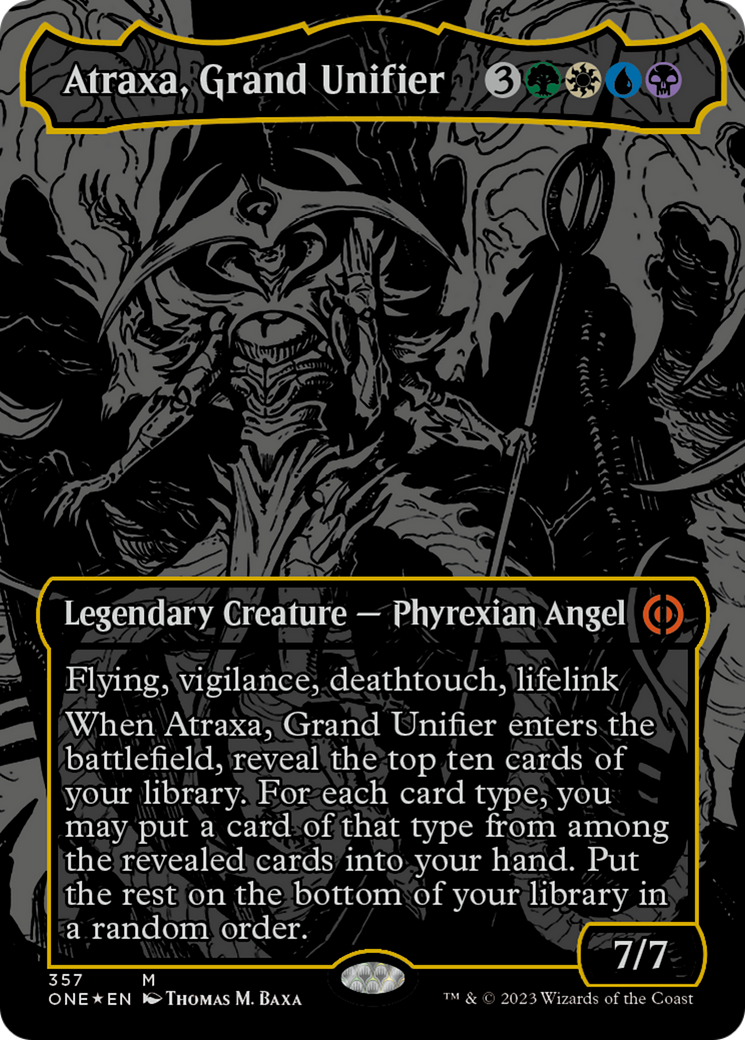Atraxa, Grand Unifier (Oil Slick Raised Foil) [Phyrexia: All Will Be One] | Odin's Place
