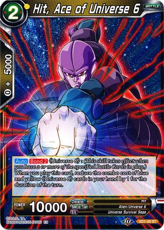 Hit, Ace of Universe 6 (XD1-05) [Assault of the Saiyans] | Odin's Place