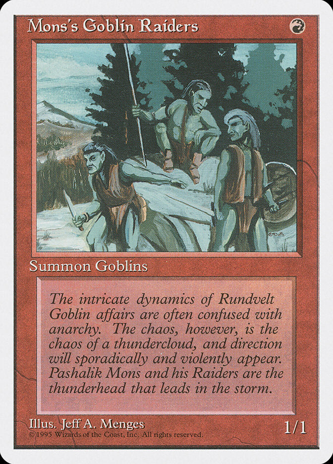 Mons's Goblin Raiders (213) [Fourth Edition] | Odin's Place