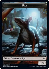 Rat // Food (15) Double-Sided Token [Throne of Eldraine Tokens] | Odin's Place