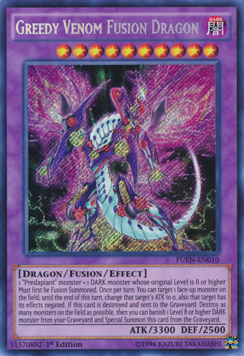 Greedy Venom Fusion Dragon [FUEN-EN010] Secret Rare | Odin's Place