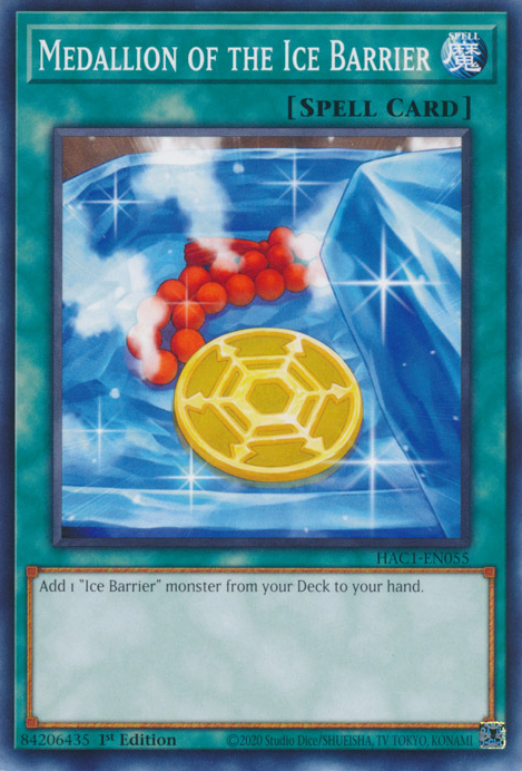 Medallion of the Ice Barrier [HAC1-EN055] Common | Odin's Place
