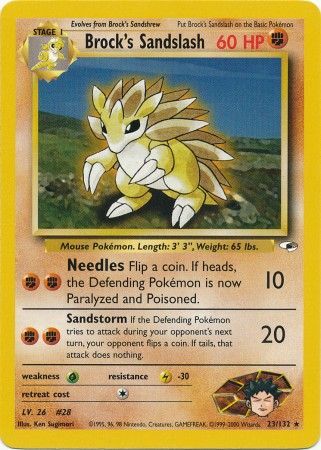 Brock's Sandslash (23/132) [Gym Heroes Unlimited] | Odin's Place