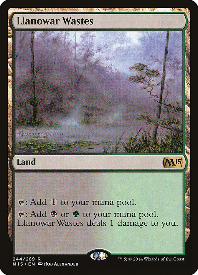 Llanowar Wastes (244) [Magic 2015] | Odin's Place