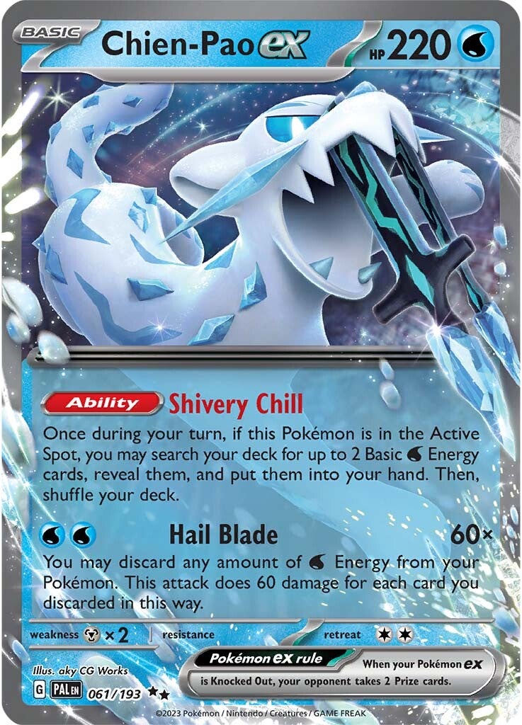 Chien-Pao ex (061/193) [Scarlet & Violet: Paldea Evolved] | Odin's Place