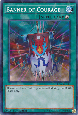 Banner of Courage [BP03-EN147] Shatterfoil Rare | Odin's Place