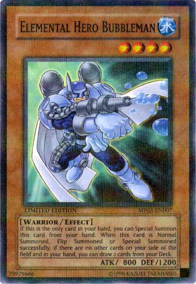 Elemental Hero Bubbleman [MF03-EN007] Parallel Rare | Odin's Place
