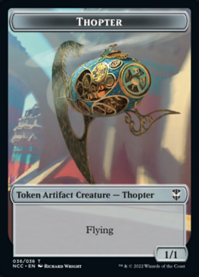 Thopter // Treasure (013) Double-Sided Token [Streets of New Capenna Commander Tokens] | Odin's Place