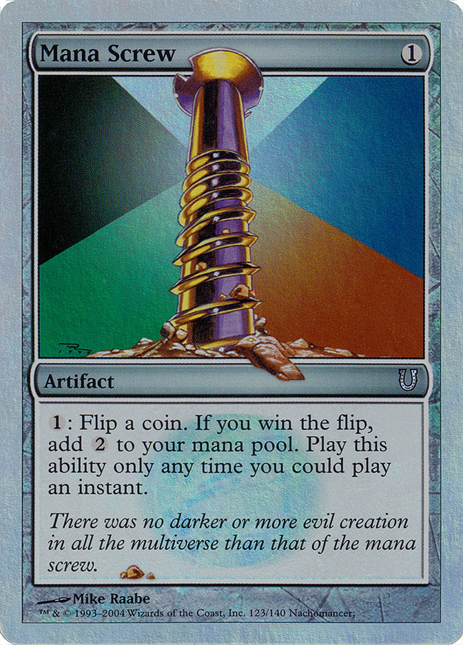 Mana Screw (Alternate Foil) [Unhinged] | Odin's Place