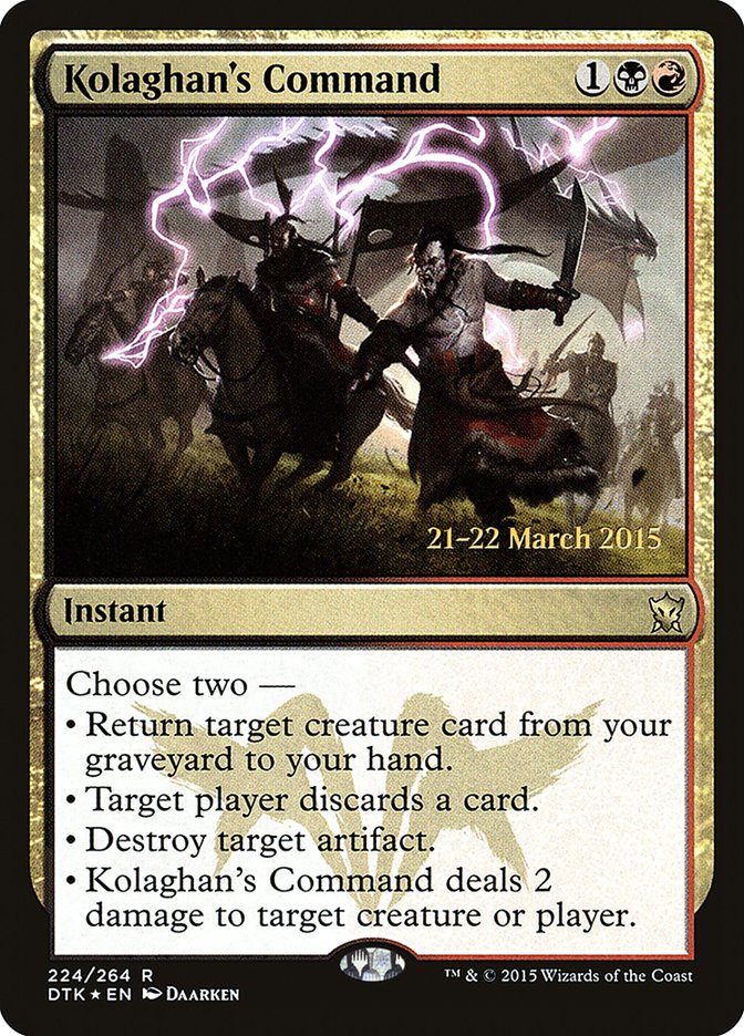 Kolaghan's Command (224) [Dragons of Tarkir Prerelease Promos] | Odin's Place